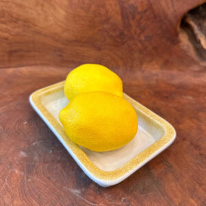 Tabanan Tray displayed with lemons, evoking the fresh, natural vibe of Bali's terraced fields